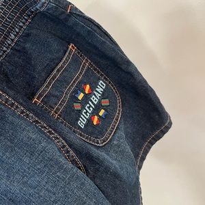 Gucci Band embroidered denim shorts